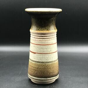 Jack Westlin Northwest Artist Signed 9" Hand Thrown & Painted Stoneware Vase